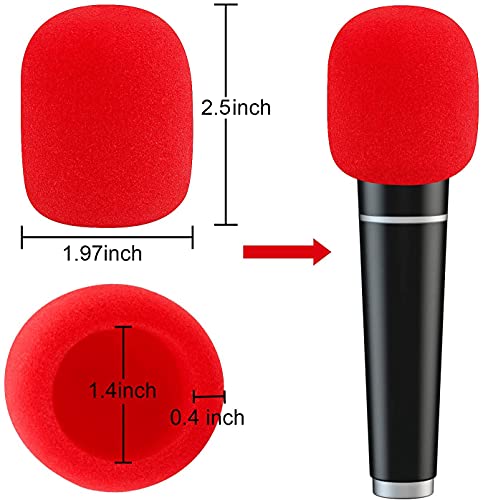 Microphone Windscreen, Colorful Mirophone Covers, Headset Windscreen,Mic Foam Covers for Varity of Headset,Colorful,10pack