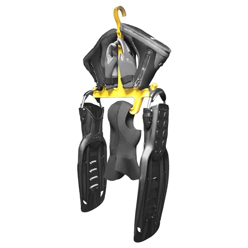 Saekodive Accessory Hanger for Mask, Hood, Gloves, Boots, Fins - Multi-Purpose, Anti-Slip - for Diving Gear and Outdoor Activities (Yellow) - Thumbnail 4