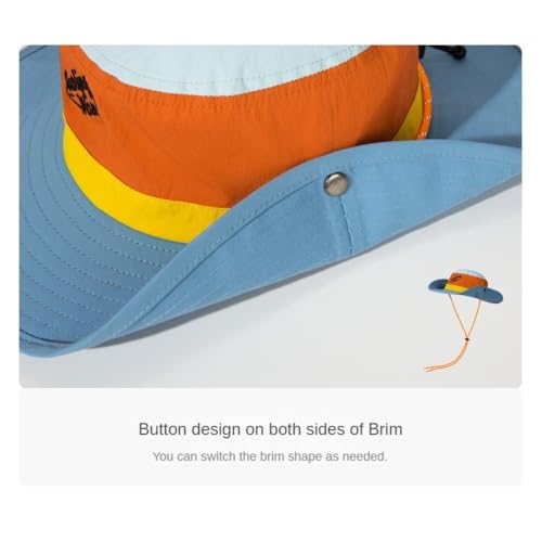 Sombrero impermeable de bloque de color para exterior miniatura 5