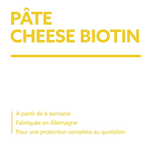 GimCat Pâte Cheese Biotin - Au fromage aromatique, zinc et à l’huile de lin pour le pelage, la peau et les griffes - 1 tube (1 à 200 g)