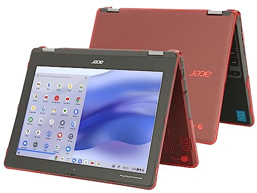 mCover Hard Case Compatible ONLY for 2021~2023 12" Acer Chromebook Spin 512 R853TA Series 2in1 Notebook Computer (NOT Fitting Any Other Models) - Red