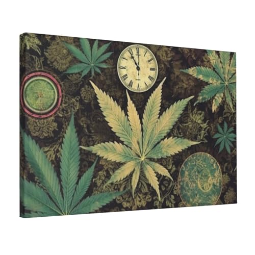 Toile Weed Marijuana pour ambiance zen salon et bureau moderne