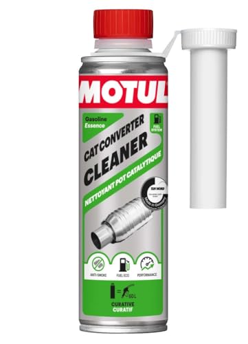 Motul Limpiador Catalizadores Gasolina, Aditivo Preventivo Para Motores de Gasolina, Rendimiento, Reduce el Consumo y las Emisiones, Ideal Antes de la Inspección Técnica, CAT Converter Cleaner, 300 ml