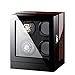 Produktbild LED de madera maciza 4 relojes mecánicos Winder Winder automático Winder Control de pantalla táctil multifunción Winder con motores silenciosos por adaptador de CA o batería giratoria Relojes Caj