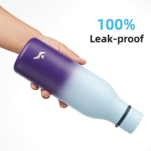 Image of Konokyo 18 oz Insulated Stainless Steel Metal Water Bottle with Strap