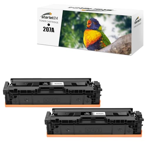 Toner HP 207A noir compatible Starlet24 avec puce pour Color LaserJet Pro M283fdw