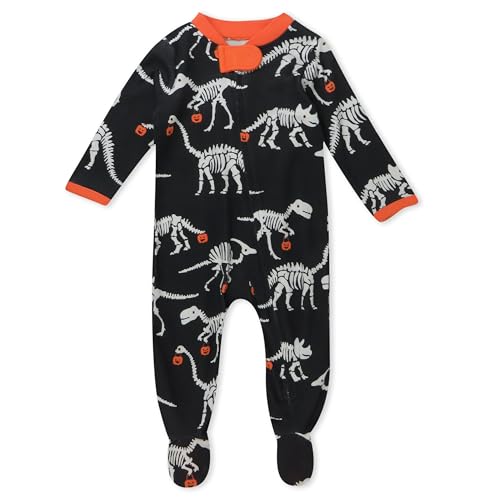 Image of HonestBaby unisex-baby Celebration Sleep & Play Footed One-piece Pajama Sleeper 100% Organic Cotton
