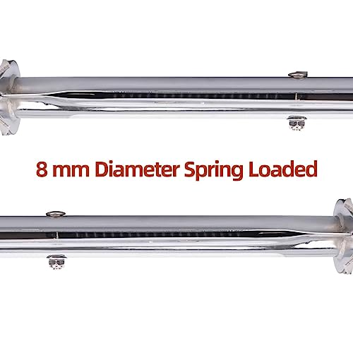 Image of Mud Flaps & Splash Guards, 1 Pair Pack (Chrome, 27.25 inch Angled)