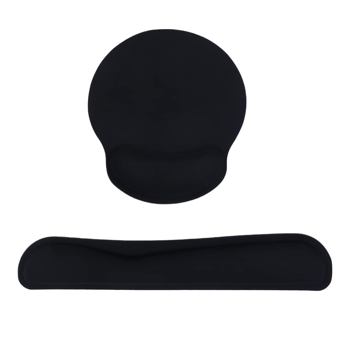LALAFINA 2sätze Ergonomisches Teiliges Set Aus Memory Handgelenkauflage Und Mauspad Komfortable Unterstützung Für Tastatur Und Für Büro Und Gaming Schwarz