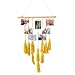 Wall Hanging Photo Display,Macrame Wall Decor Photo Organizer Tassel Wall Hangings Thanksgiving Gift Christmas Decorations(Yellow)