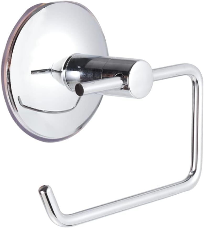 Chrome Wall - Mounted Toilet Paper Holder, Sleek Bathroom Accessory for RV & Home Use