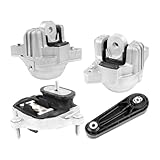 Flynsu Engine & Trans Mount Set Replacement for 2015-2018 Porsche Macan 3.0L 3.6L Part# 94637505740, 94637505840, MK239, A4922, MK4922
