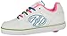 HEELYS Girl's Motion Plus Sneaker, White/Rainbow, 4 M US Big Kid