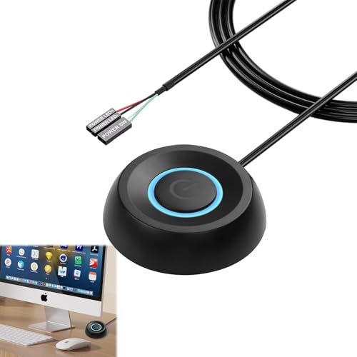 Bouton Power Pc Interrupteur d'alimentation Externe Bouton Power Pc Externe Pc Power Button Bouton d'alimentation du Pc Conviennent Au Bouton d'alimentation Externe pour Allumer L'alimentation