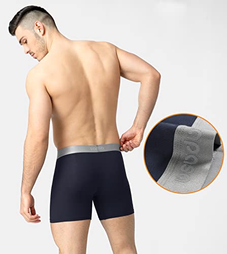 LAPASA Men's Boxer Briefs 3-Pack Cool MicroModal Stretch Underwear Trunks Comfort Soft Breathable M713