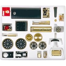 Wilesco D 416 Dampftraktor Black/Brass Model Kit for Teens & Young Adults, Includes Assembly Kit Components & Instructions