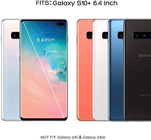 ULAK Galaxy S10 Plus Case, Clear Shiny Glitter Heavy Duty Shockproof Protection Sparkle Bling Pink Back Cover Transparent Soft TPU Protective Layer for Samsung Galaxy S10+ Plus 6.4 inch, Pink Glitter - Image 7