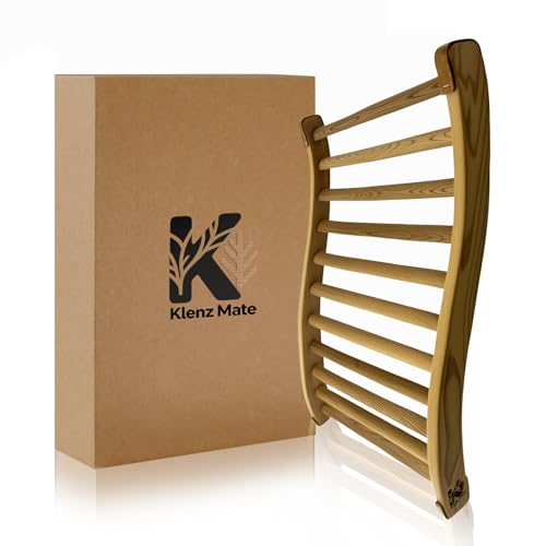 2026 Upgraded Premium Red Cedar Wood Sauna Backrest, Sauna Accessories with Non-Slip Pad, S-Shaped...