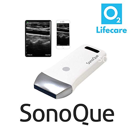 SonoQue Portable Wireless Linear Veterinary Ultrasound Scanner Probe (7.5-10MHz) for iOS and iPad
