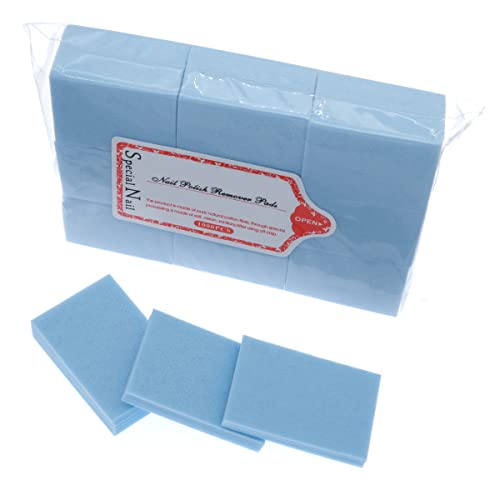Aysekone 600 Pieces Disposable Lint-Free Nail Wipes Gel Nail Polish Remover Pads Nail Cotton Pads For Polish Removal (Blue) #TOP8
