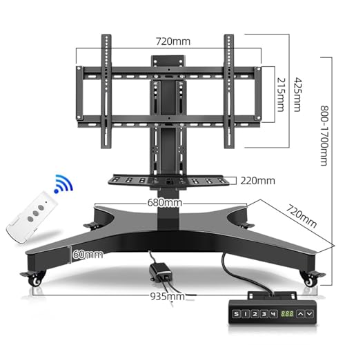 Soporte móvil para TV con elevación motor 32-75 pulg miniatura 2