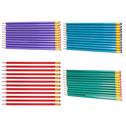 Housoutil 24pcs Drawing Coloring Pencils Erasers for Artists Erasable Pencil Crayons for School Office Classroom Use for Toddlers