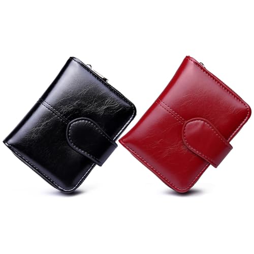 2 Petits Portefeuilles en Cuir, Portefeuille De Mode Classique, Petit Portefeuille pour Femme, Sac De Rangement pour Pièces De Monnaie, Portefeuille Court...