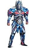 Disguise Men's Deluxe Transformers 5 Optimus Prime Costume - Transformers Optimus Prime Cosplay Outfit Suit for Adults - Medium