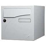  Boîte aux Lettres Type Préface New - antivandalisme - Simple Face - Noir Mat RAL 9005