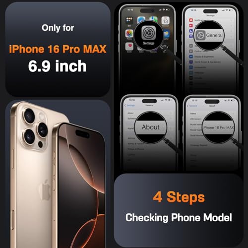 LOHASIC for iPhone 16 Pro Max Wallet Case MagSafe, Card Holder, Black - image 2