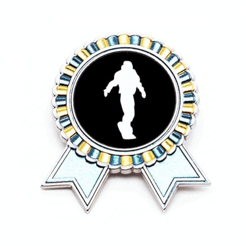Broche noire de skate en métal taille M pour le sport