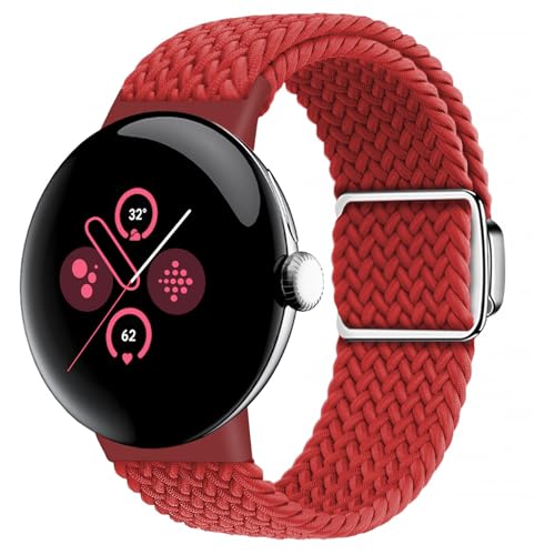 [JUNENTER] �ґg���C�o���h Google Pixel Watch 1/2/3/4 41mm 45mm �ƌ݊�������A[�A�b�v�O���[�h���ꂽ���΂͗����܂���] Pixel Watch ���X�g�o���h�p�̒��߉\�ȐL�k���i�C�����X�g���b�v ���f�B�[�X 