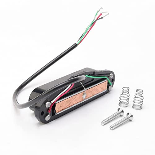 Electric Guitar Neck Pickup 4 Wires Dual Hot Rail Humbucker Guitar Pickups Black #TOP1