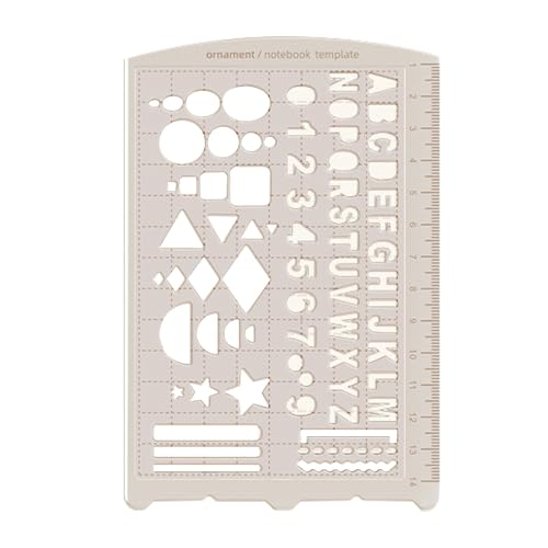 テンプレート 定規 数字 テンプレート ベーシック 手帳アクセサリー 色はランダム