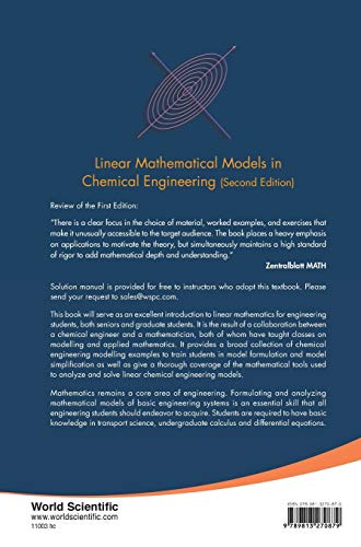 Linear Mathematical Models in Chemical Engineering (Second Edition): 2nd Edition