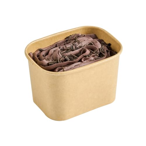 Image of Coppetta 12 Ounce Dessert Cups, 200 Greaseproof Ice Cream Cups - Lids Sold Separately, For Hot And Cold Foods, Kraft Paper Yogurt Bowls, Disposable, For Sundaes, Mousse Or Puddings - Restaurantware