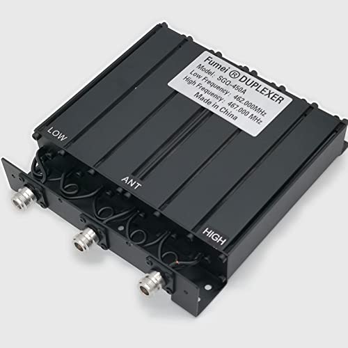 Fumei Uhf 400-470Mhz 50W Duplexer For Radio Repeater With Preseted Low Frequency 462Mhz & High Frequency 467Mhz & N Female Connectors #TOP3
