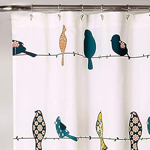 Lush Decor Rowley Birds Shower Curtain, 72” W x 72” L, Multi - Colorful Floral Bird Pattern - Whimsical & Playful Bird Shower Curtain - Farmhouse, Coastal, & Boho Bathroom Decor Lush Decor Rowley Birds Shower Curtain 72 W x 72 L Multi Colorful Floral Bird Pattern Whimsical Playful Bird Shower Curtain Farmhouse Coastal Boho Bathroom Decor