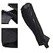 equlup 2pcs Children Half Chap Black Flexible Mesh Equestrian Half Chap for Children Horse Riding Protection Half Chap Horse Riding Half Chaps (CM)