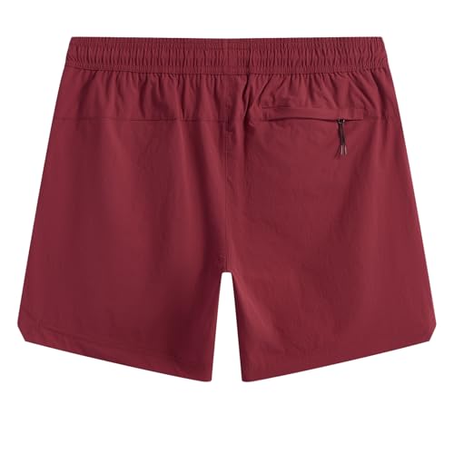 Image of maamgic Mens Swim Trunks 5 inch with Compression Liner Stretch Quick Dry Swim Shorts Swimming Trunks Bathing Suits