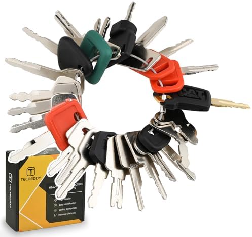 25 Heavy Equipment Master Key Set, Construction Heavy Equipment Key