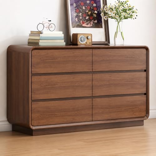 Streem Furniture Solid Wooden Sideboard Cabinet for Living Room, Drawing Room, Office & Lounge (6 Drawers)