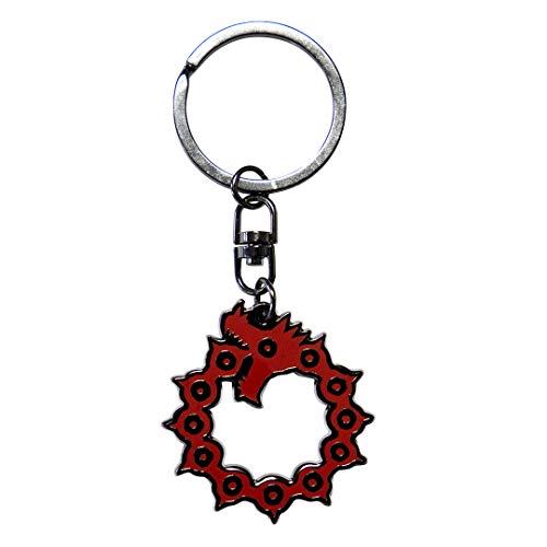 Abystyle The Seven Deadly Sins Vinyl Bi-Fold Multipurpose Wallet & Metal Keychain Gift Set Money Credit Card Holder Anime Manga Accessories Gift #TOP1