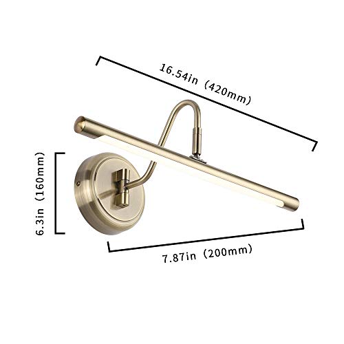 Joosenlux 7940 Modern Led Picture Lights Fixtures,Art Decor Metal Artwork Mini Accent Spotlights 16.54 Inch Inch,9W(45W Eqv.),Natural White 3000K,Hardwire Swing Arm thumb #3