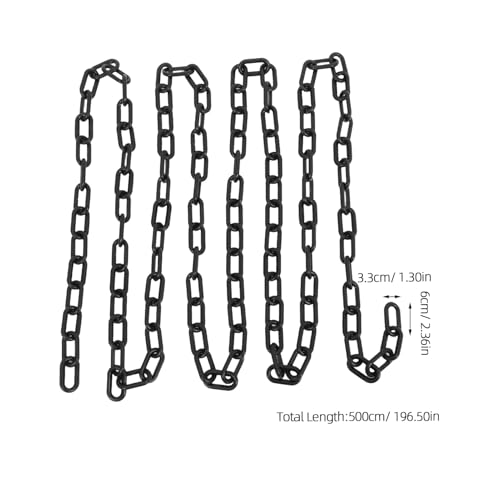 Chaîne noire plastique SEWACC pour sécuriser et décorer facilement - 3