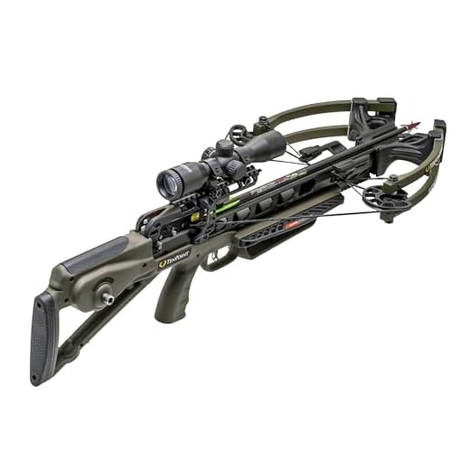 TenPoint Venom X, Moss Green - 390 FPS - Lightest ACUslide Bow Ever - Includes Pro-View 400 Scope, Polymer Scope Struts, ACUslide & Three Pro Elite 400 Carbon Arrows