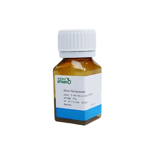 Purity 99.9% Nano Silver Powder Ag Nanopowder Nanoparticles 60-200nm by Calcinating-Same Day Priority Shipping (100 Gram)