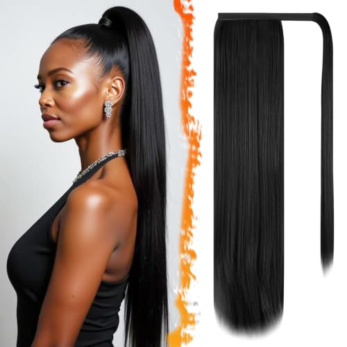 10 Best Wrap Around Ponytail Extensions for 2026: Easy Length, Volume, and Natural-Looking Styles 2 BARSDAR 30 Inch Straight Ponytail