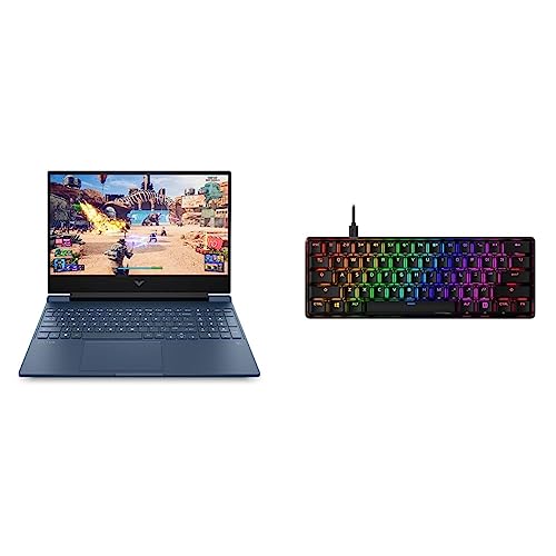 Image of HP Victus Gaming Laptop AMD Ryzen 5 5600H 15.6 inch(39.6 cm) FHD IPS Gaming Laptop & Alloy Origins 60 Aqua Switch