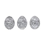 Waterford Crystal Egg Collectible, Set of 3